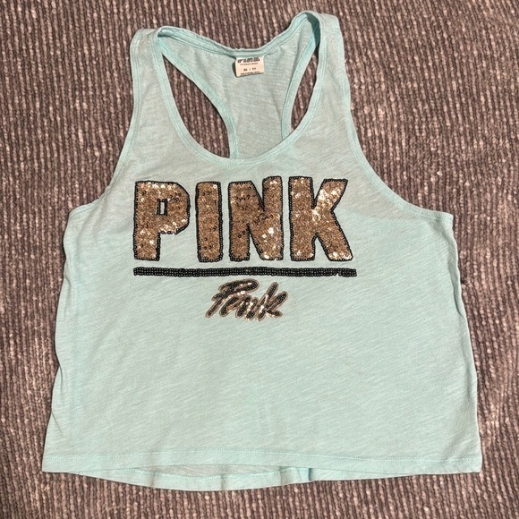 PINK Victoria's Secret Tops - VS PINK || Cropped *Bling* Tank (XS)